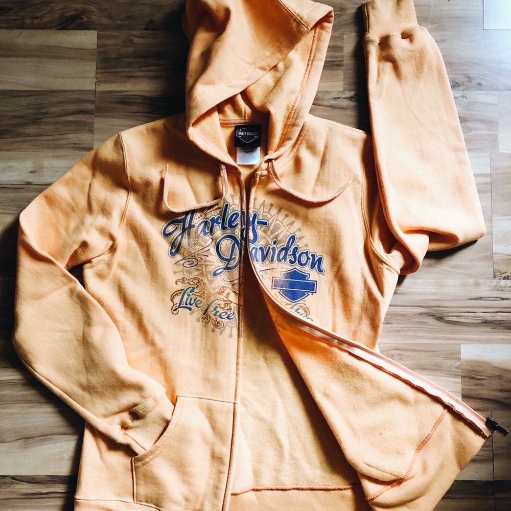 Harley-Davidson full zip hoodie.